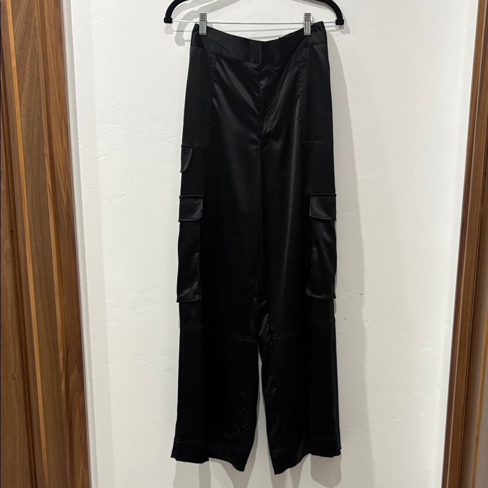 House of Harlow 1960 Black Wide Leg cargo Pants